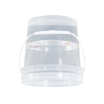 谋福1088 塑料桶密封桶小水桶包装桶 龙虾打包桶 【塑料桶（3L透明 带提手）】