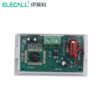 伊莱科(ELECALL)液晶数显电压表头 两线制LCD显示器数字表头500V D85-20 白色 白色 7 