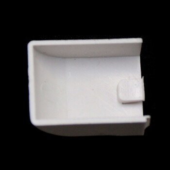冰禹 BY-2386 （10个） PVC线槽配件 阻燃明装线槽转角拐角接头 堵头24*14mm