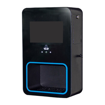 益美得 LSL33349 新款多功能视频考勤2000ML红外线自动感应皂液器一体机智能雾化手部洗手机 蓝色（带视频）