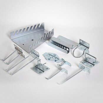 知旦 挂钩 单直挂钩 25mm长方孔洞洞板挂钩五金工具架挂钩 601400 5只装