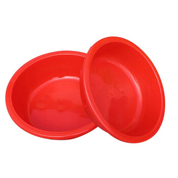 万尊 加厚塑料盆水盆废液盆圆盆养殖盆多功能物料盆4号500*360*135mm