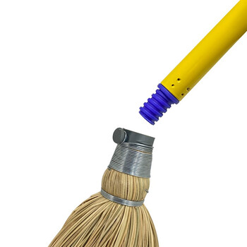 益美得 FH-1359 清洁大扫把扫马路庭院环卫物业园林扫把高粱扫帚 可悬挂伸缩款