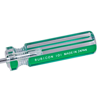 罗宾汉（RUBICON）No.101 强磁力彩条螺丝批 3.0 X 150mm螺丝刀 一字起子 改锥