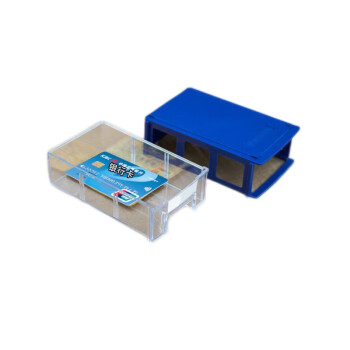 谋福9540加厚组合式塑料零件柜 抽屉式元件盒积木式物料盒螺丝五金盒子（F0#蓝壳款140*90*40mm）