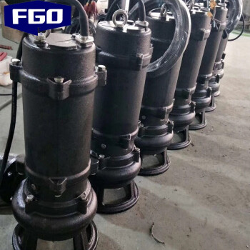 FGO 耐高温潜污泵 氟橡胶密封+高温轴承 耐80-100度 380V潜水泵 65WQR30-35-7.5kw
