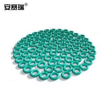 安赛瑞 氟胶o型圈密封圈  o型圈 FKM氟橡胶密封胶圈 绿色 外径31×3.5mm（100个装） 430490