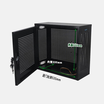 万尊 钢制主机保护箱安全机箱600*600*260mm数据防盗禁用usb双锁保护罩