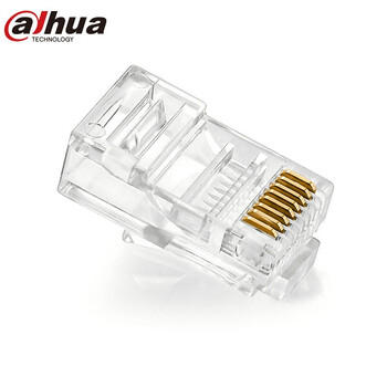 大华水晶头 六类非屏蔽水晶头 六类网络水晶头 100个装