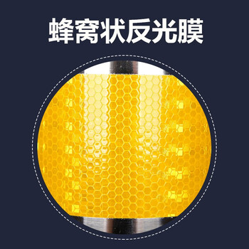 万尊 不锈钢警示柱高强反光隔离桩反光路桩防撞立柱固定款550*114*1.2mm