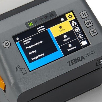 斑马 （ZEBRA）标签条码打印机固定资产不干胶标签机热敏热转印快递面单 ZD621T-xm