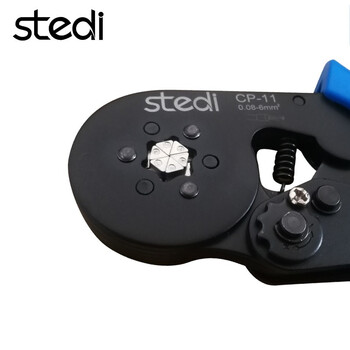 司特力 stedi管型端子压线钳针型圆形预绝缘端子压接钳0.08-6欧式自调压接钳CP-11六边形压线钳