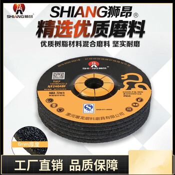 狮昂磨光片100*6*16mm树脂砂轮片沙轮金属切割片打工业磨抛光片 100*6*16 1片装