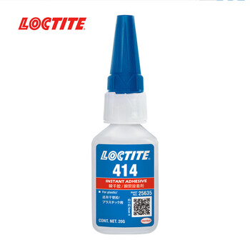 乐泰/loctite 414 瞬干强力胶 通用型低粘度 快干胶 无色透明液体胶水 20g /1支