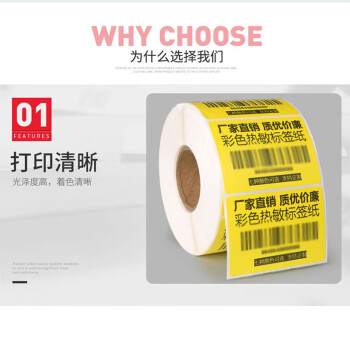 飞尔（FLYER）彩色标签贴三防热敏不干胶打印纸【蓝色 40x30mmx800张】