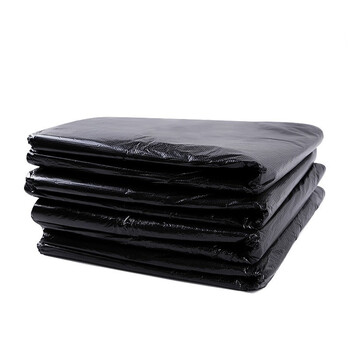 森活色彩优袋黑色平口垃圾袋 大号加厚收纳袋塑料袋 酒店物业环卫清洁袋 3丝60*80cm（50只装）