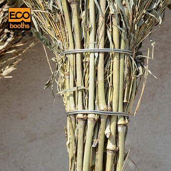 爱柯布洛 竹竿大扫把（1把）户外环卫大号笤帚长2.2m4斤大竹扫把物业建筑清洁笤帚221148