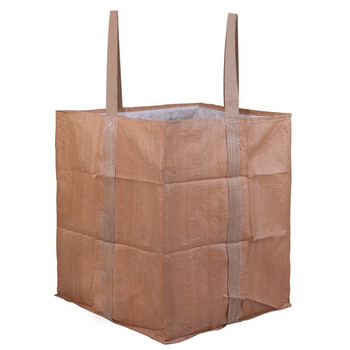 飞尔（FLYER）吨袋 全新黄色集装袋 承重1吨 加厚耐磨污泥预压袋 两吊+字托底无口布90x90x110cm【FLJD256】