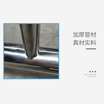 百舸 不锈钢铁马护栏 幼儿园景区商场排队围栏 交通安全隔离栏 201材质38外管1*1.5m带牌