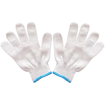 益美得 mfm1403 毛纺棉手套棉纱线劳保清洁作业加厚手套 单双装