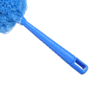 金诗洛 KSL147 除尘掸 加长款鸡毛掸子除灰可伸缩拖把扫把清洁用品 蓝色+伸缩杆+叉头
