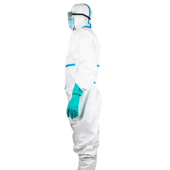 大杨382一次性防护服 2XL码1件 贴条款 加厚连体带帽无纺布防尘防飞沫隔离工作服 定制