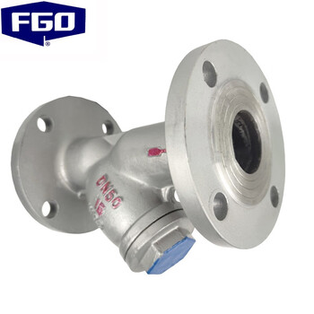 FGO Y型过滤器 重型 碳钢16公斤 法兰过滤器1.6mpa GL41H-16C DN40
