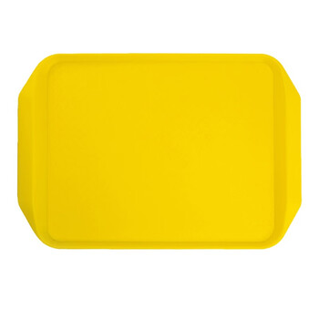 稳斯坦 WST3002 彩色食堂快餐托盘 工厂仓库酒店长方形水果盘 加厚自助盘 橙色