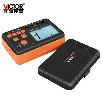 胜利仪器（VICTOR）绝缘电阻测试仪数字摇表兆欧表电工摇表 VC60D+ 标配现货