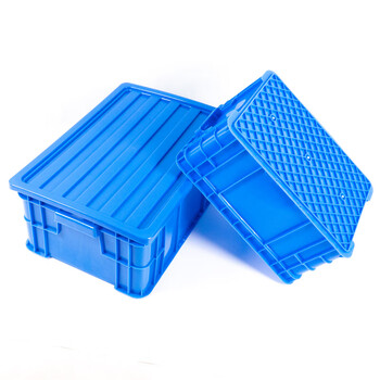 海斯迪克 HKCL-450 塑料零件盒 五金工具盒平口物料元件盒 长方形周转箱蓝色 Y4周转箱