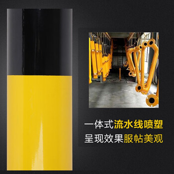 万尊 U型护栏钢管挡车器停车场围栏警示杆防撞杆马路隔离护栏阻车器100*30cm壁厚1.5mm