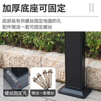 迪恩斯（DEANS）室外烟灰柱户外立式座地烟灰桶金属灭烟柱公共吸烟区灭烟桶烟蒂柱烟头垃圾桶