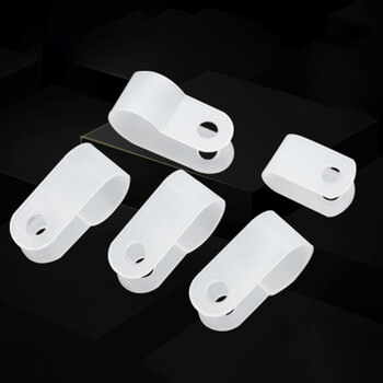 飞尔（FLYER）电线固定线卡 尼龙R形理线夹电线整理压线卡扣【8.4R型 白色 1000只/包】