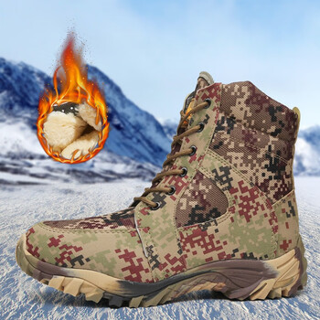 星工（XINGGONG）防寒靴 反绒牛皮鞋面内里羊毛鞋户外雪地保暖大头棉鞋B款 42码