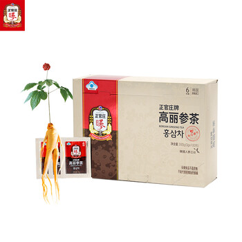 正官庄 人参 原装进口 六年根高丽参 红参茶300g礼盒（3g*100袋）免疫力 节日健康滋补礼物礼品补品