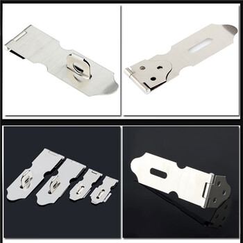 恩鸽 不锈钢抽屉锁 门锁 挂锁门鼻扣吊 柜子搭扣 房门对开门搭扣  2号 5个装（定制）