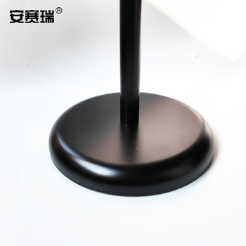 安赛瑞 圆角立牌展示牌（A4）黑色 圆角立式广告牌 A4金属展架 大堂指示立牌 落地式水牌 酒店导向牌 12593