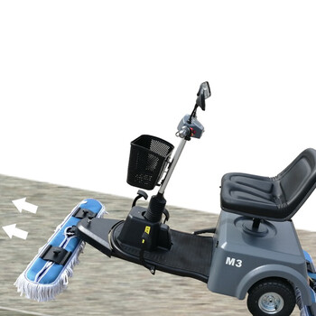 斯图驾驶式尘推车高铁酒店商场食堂物业电动拖地车 清洁保洁车扫地车 M3驾驶式尘推车（高性能版）