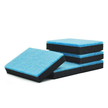 益美得 QJK006 含砂百洁布海绵清洁块清洁擦拭洗碗抹布 双面胶棉（5块装）