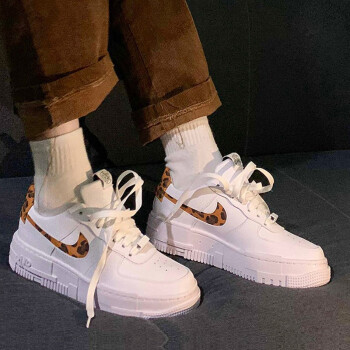 nikeairforceaf1豹纹空军一号运动鞋解构板鞋女鞋cv8481100365