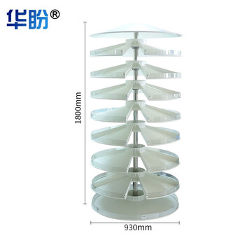 华盼钢制西药架医院诊所药品架货架 药房旋转药塔