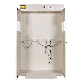 京顿JINGDUN 气瓶柜防爆柜实验室工厂压缩气体储存安全柜 灰白三瓶柜带报警