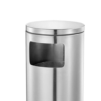 南 GPX-87B 南方圆脚垃圾桶 砂钢 用酒店宾馆客房不锈钢垃圾桶 烟灰桶 果皮桶 房间桶