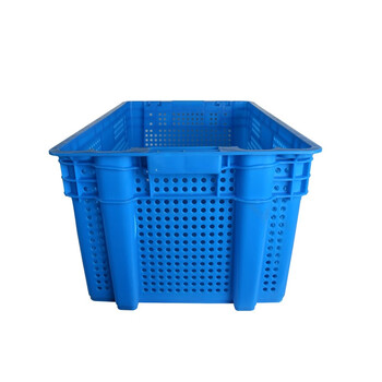 力王塑料筐翻转套叠加厚大号镂空长方形周转筐收纳箱菜篮子筐子框子物流周转箱收纳中转筐645*420*305