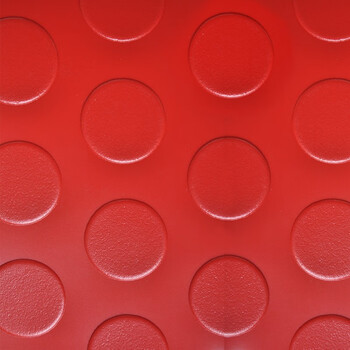 益美得 WSD0005 PVC地垫酒店工厂车间室外防滑地垫 普通1.5mm厚 铜钱红1.3米宽*1米长