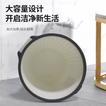 亿丽佳 折页压圈垃圾桶卫生桶办公纸篓垃圾干湿分类（8.3L颜色随机） 15件/组