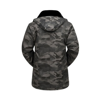 星工（XINGGONG） 加厚款棉衣 防寒工作服连帽棉服 冬季车间工作服 黑灰色 3XL