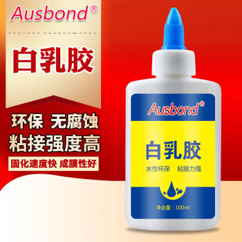 奥斯邦（Ausbond）白乳胶木胶水手工用接木胶粘木材家具实木拼接木板木头沾红木修补木质的木工胶木板胶100克