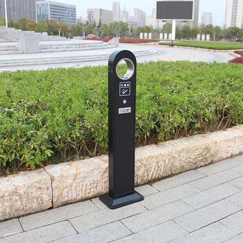 迪恩斯（DEANS）室外烟灰柱户外立式座地烟灰桶金属灭烟柱公共吸烟区灭烟桶烟蒂柱烟头垃圾桶