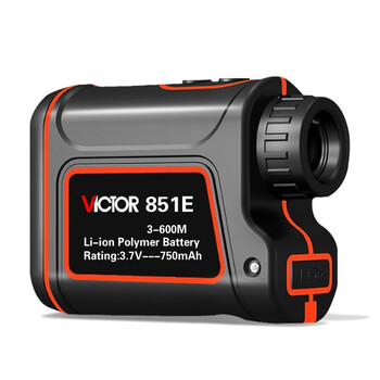胜利仪器（VICTOR）3-600m激光测距仪望远镜户外测角测高测速高尔夫距离测量电子尺 VC851E 标配现货